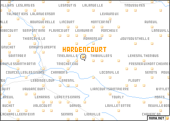map of Hardencourt