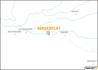 map of Harden Flat