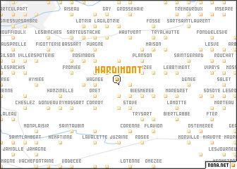 map of Hardimont