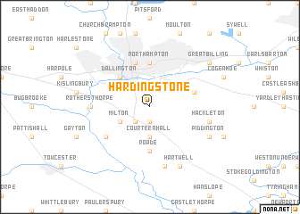 map of Hardingstone