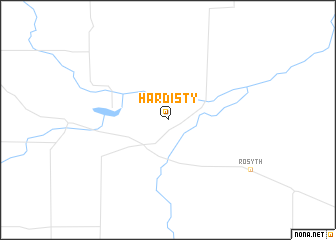 map of Hardisty