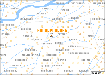 map of Hardo Pāndoke
