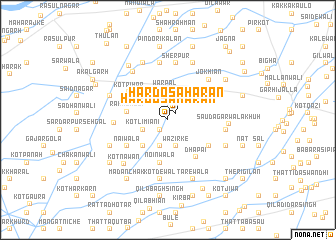 map of Hardo Sahāran
