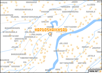 map of Hardo Shaikh Sād