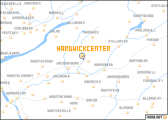 map of Hardwick Center