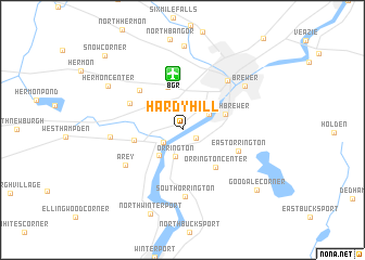 map of Hardy Hill