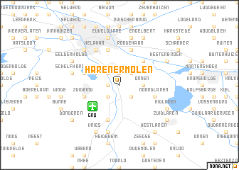 map of Harenermolen