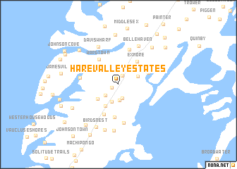 map of Hare Valley Estates