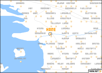 map of Håre