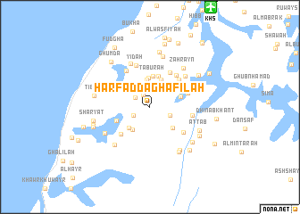 map of Ḩarf ad Daghāfilah