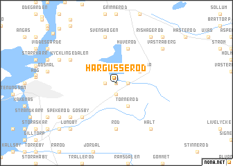 map of Härgusseröd