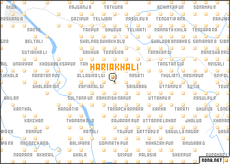 map of Hariākhāli