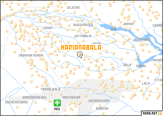 map of Hariāna Bāla