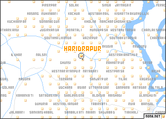 map of Haridrāpur