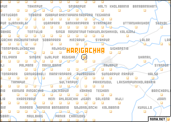 map of Hārigāchha