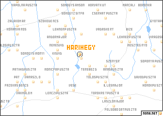 map of Hárihegy