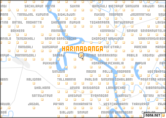 map of Harinādānga