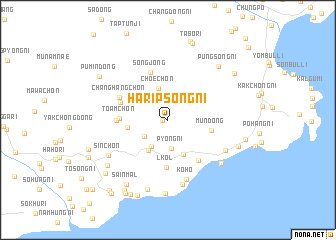 map of Haripsŏng-ni