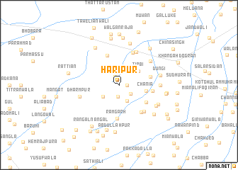 map of Harīpur