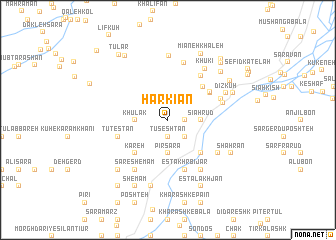 map of Harkīān