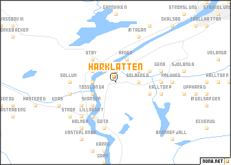 map of Härklätten