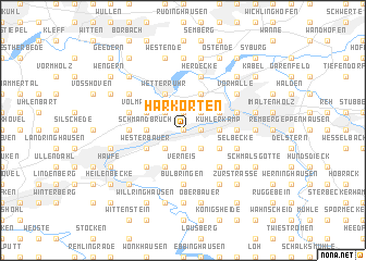 map of Harkorten