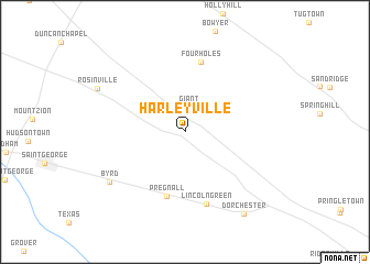 map of Harleyville