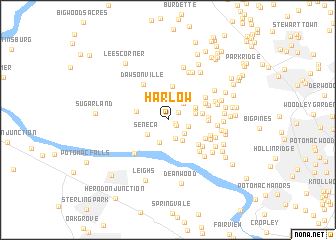 map of Harlow