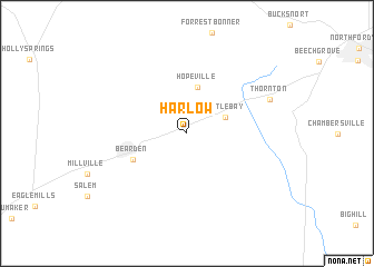 map of Harlow