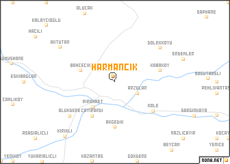 map of Harmancık