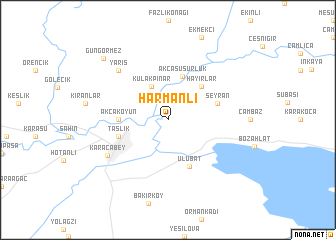 map of Harmanlı