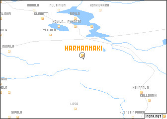 map of Härmänmäki