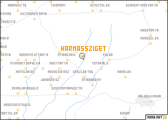 map of Hármassziget