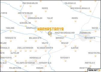 map of Hármastanya