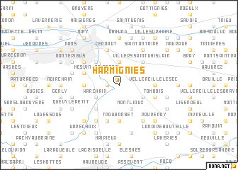 map of Harmignies