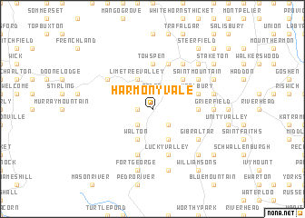 map of Harmony Vale