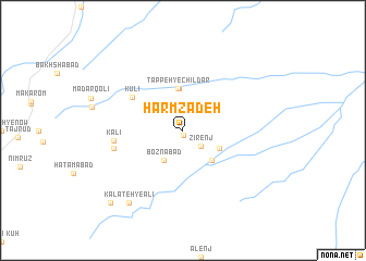 map of Ḩarm Zādeh