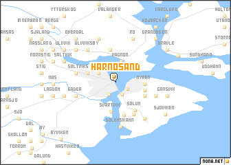 map of Härnösand
