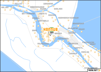 map of Ḩarnūb