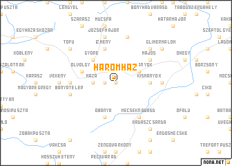 map of Háromház