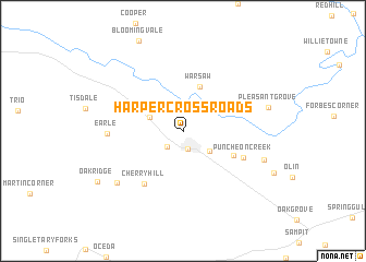 map of Harper Crossroads