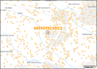 map of Harpers Choice
