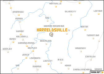 map of Harreldsville