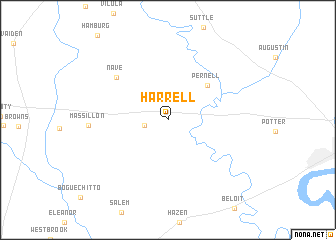 map of Harrell