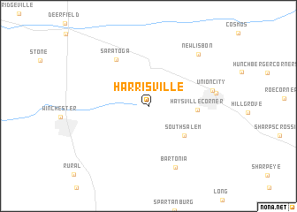 map of Harrisville