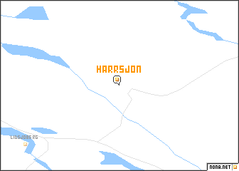 map of Harrsjön