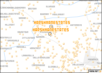 map of Harshman Estates