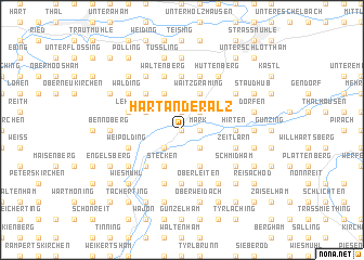 map of Hart an der Alz