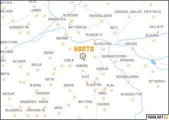 map of Ḩartā