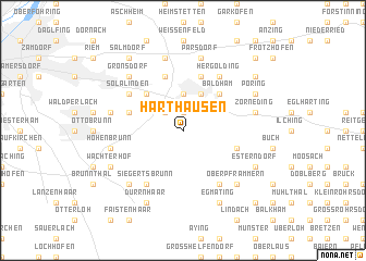 map of Harthausen